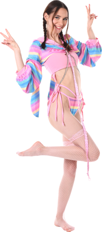 Leona Mia Sexy In Pastel Colors istripper model