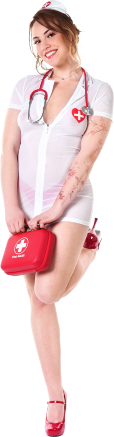 Abby Margarita First Aid Kit istripper model