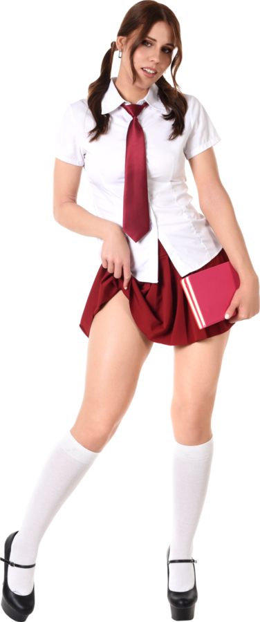 Amber Slassh Ready For School istripper model